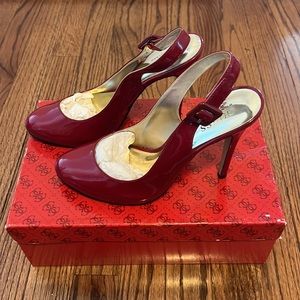 Guess by Marciano Patent Leather Slingback Pumps (EUC)